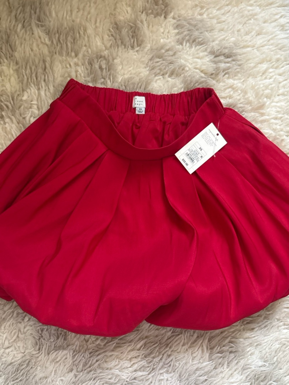 a new day Red bubble Skirt